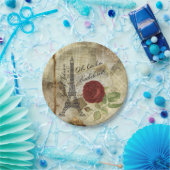 Oh la - Paris Styled Bachelorette Party Papieren Bordje (Feest)