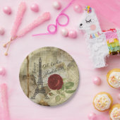 Oh la - Paris Styled Bachelorette Party Papieren Bordje (Feest)