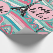 Oh la! Voilà! Franse Eiffeltoren Cadeaupapier (Hoek)