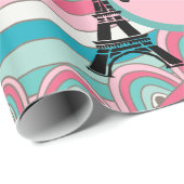 Oh la! Voilà! Franse Eiffeltoren Cadeaupapier (Rol Hoek)