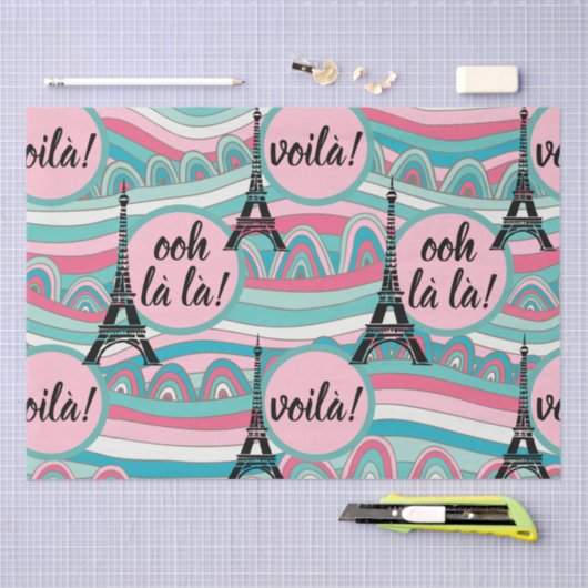 Oh la! Voilà! Franse Eiffeltoren Tissuepapier (Craft)