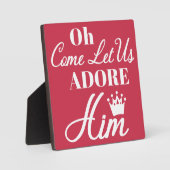 Oh, laat ons hem Christelijk kerstmis aanprijzen Fotoplaat (Voorkant)