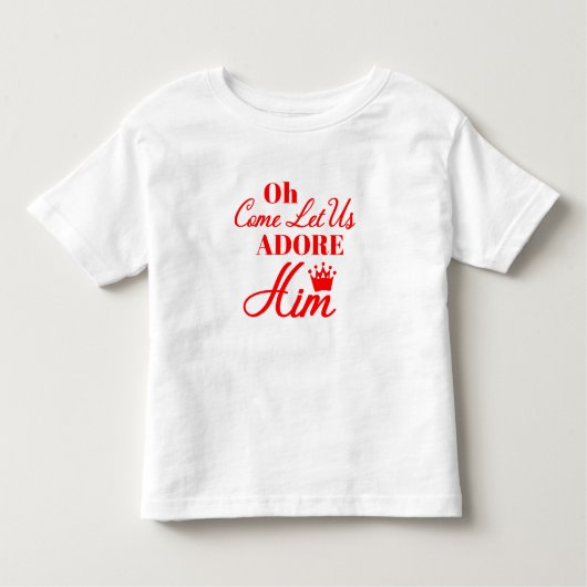 Oh, laat ons hem Christelijk kerstmis aanprijzen Kinder Shirts (Voorkant)
