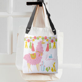 Oh Lama met de hand getekende lama Crossbody Tas