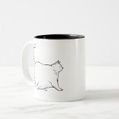 Oh Lawd He Comin'/ Chonk Cat Tweekleurige Koffiemok (Voorkant links)