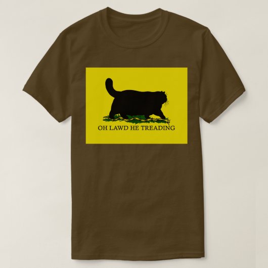 Oh Lawd He Treading Color Block T-shirt (Design voorkant)