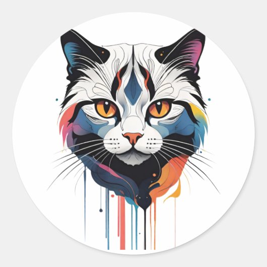 Oh Lawd he Treading Ronde Sticker (Voorkant)