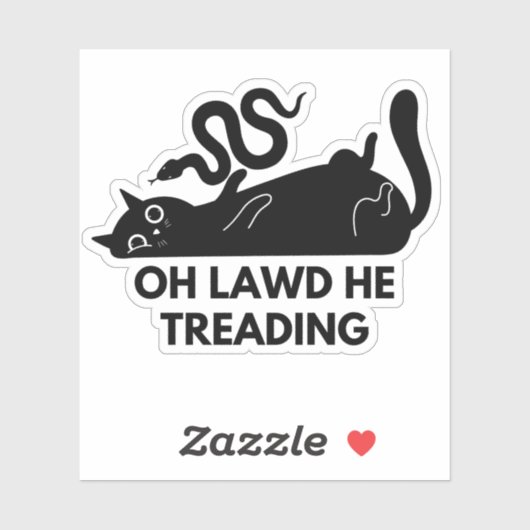 Oh Lawd he Treading Sticker (Vel)