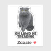 Oh Lawd he Treading Sticker (Vel)