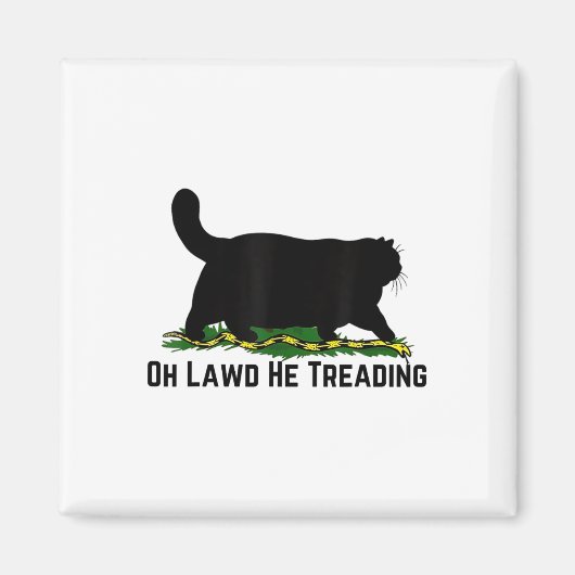 Oh Lawd He Treading Vote Harris Waltz 2024 Kamala Magneet (Voorkant)