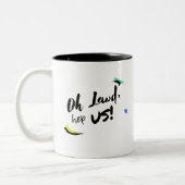 Oh Lawd, Hep ons! Tweekleurige Koffiemok (Links)