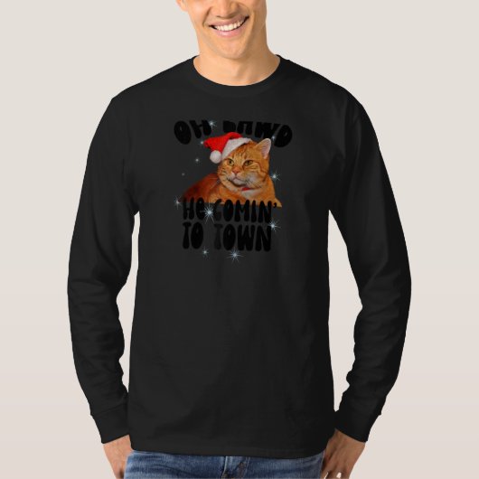 Oh Lawd hij komt uit Chonk met kerstmis Meme Funny T-shirt (Voorkant)