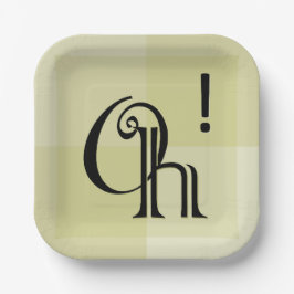 Oh! Leuke, moderne all-occasion verrassingsviering Papieren Bordje