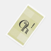  Oh! Leuke, moderne typografie Art Yellow Servet (Hoek)