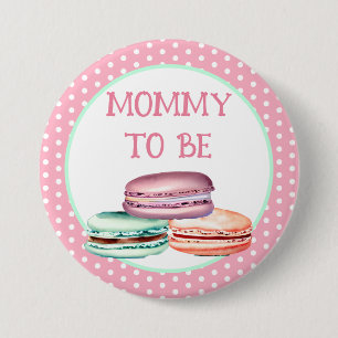 Oh Lief Baby Meisje Macaron Baby shower Moeder om  Ronde Button 7,6 Cm
