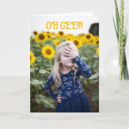 OH LIEF - VERGETEN VERJAARDAGSCARD BEDANKKAART