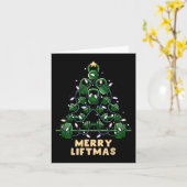 Oh Liftmas Boom Kettlebell Gym Lelijke Kerst Kaart (Gele Bloem)