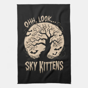 Oh Look Sky Kittens Halloween Funny Bats Lover Theedoek