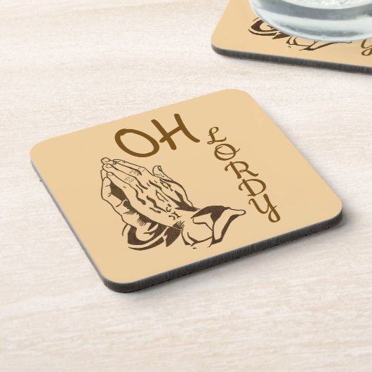 Oh Lordy drankencoaster Bier Onderzetter (Linkerzijde)