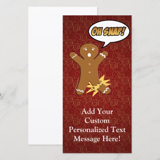 Oh Magnetisch! Funny GingerBrooMan (Voorkant / Achterkant)