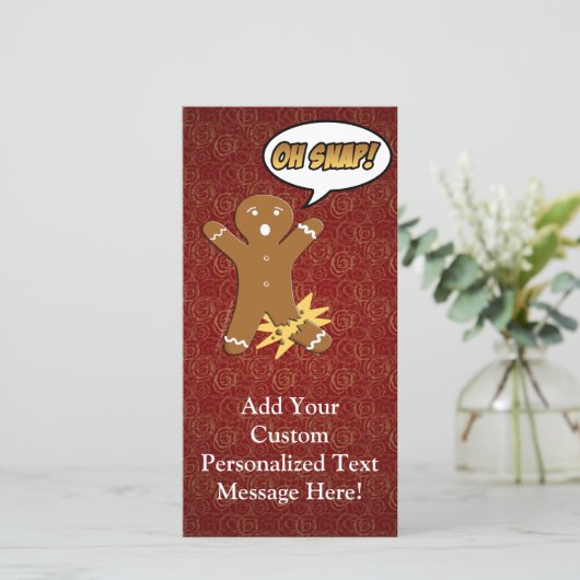 Oh Magnetisch! Funny GingerBrooMan (Staand voorkant)