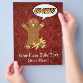 Oh Magnetisch! Funny GingerBrooMan Flyer (Hand)