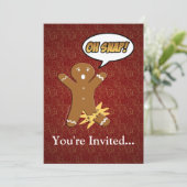 Oh Magnetisch! Funny GingerBrooMan Kaart (Staand voorkant)