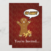 Oh Magnetisch! Funny GingerBrooMan Kaart (Voorkant / Achterkant)