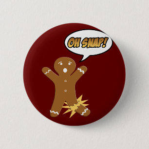 Oh Magnetisch! Funny kerstman Ronde Button 5,7 Cm