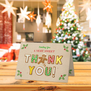 Oh Magnetisch! Gingerbrood Cookie Baby shower Bedankkaart