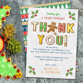 Oh Magnetisch! Gingerbrood Cookie Baby shower Bedankkaart