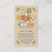 Oh Magnetisch! Gingerbrood Cookie Baby shower Book Informatiekaartje (Voorkant)