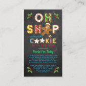 Oh Magnetisch! Gingerbrood Cookie Baby shower Book Informatiekaartje (Voorkant)