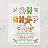 Oh Magnetisch! Gingerbrood Cookie Baby shower Kaart (Voorkant)