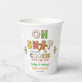 Oh Magnetisch! Gingerbrood Cookie Baby shower Papieren Bekers (Voorkant)