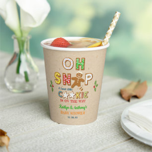Oh Magnetisch! Gingerbrood Cookie Baby shower Papieren Bekers