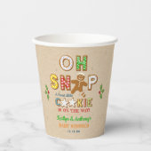 Oh Magnetisch! Gingerbrood Cookie Baby shower Papieren Bekers (Voorkant)