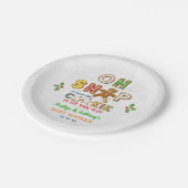 Oh Magnetisch! Gingerbrood Cookie Baby shower Papieren Bordje (Gekanteld)