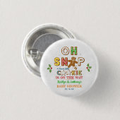 Oh Magnetisch! Gingerbrood Cookie Baby shower Ronde Button 3,2 Cm (Voorkant /achterkant)