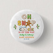 Oh Magnetisch! Gingerbrood Cookie Baby shower Ronde Button 3,2 Cm (Voorkant)