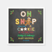 Oh Magnetisch! Gingerbrood Cookie Baby shower Servet (Voorkant)