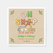 Oh Magnetisch! Gingerbrood Cookie Baby shower Servet (Voorkant)