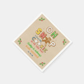 Oh Magnetisch! Gingerbrood Cookie Baby shower Servet (Hoek)