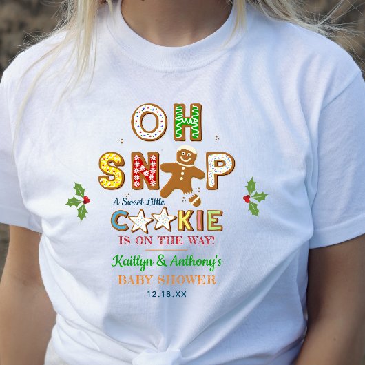 Oh Magnetisch! Gingerbrood Cookie Baby shower T-shirt