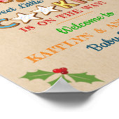 Oh Magnetisch! Gingerbrood Cookie Baby shower Welk Poster (Hoek)