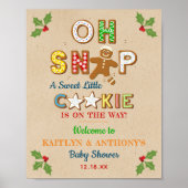Oh Magnetisch! Gingerbrood Cookie Baby shower Welk Poster (Voorkant)