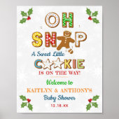 Oh Magnetisch! Gingerbrood Cookie Baby shower Welk Poster (Voorkant)