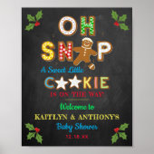Oh Magnetisch! Gingerbrood Cookie Baby shower Welk Poster (Voorkant)