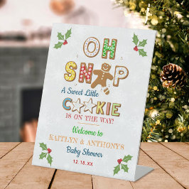 Oh Magnetisch! Gingerbrood Cookie Baby shower Welk Reclamebord Met Voetstuk