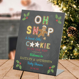 Oh Magnetisch! Gingerbrood Cookie Baby shower Welk Reclamebord Met Voetstuk
